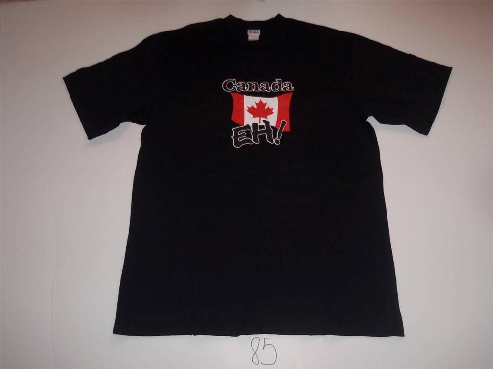 Canada EH! TShirt Goda Size XLarge Black -021585